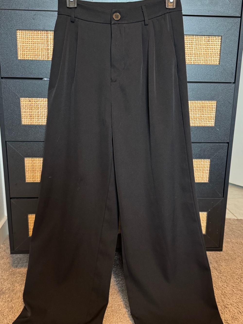 Black Wide-Leg women’s Dress Pants